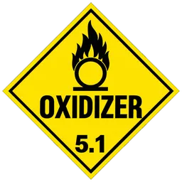 Division 5.1 oxidizer placard