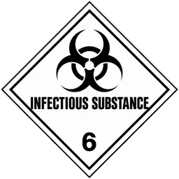 Division 6.2 infectious substance label